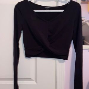 Long sleeve crop top